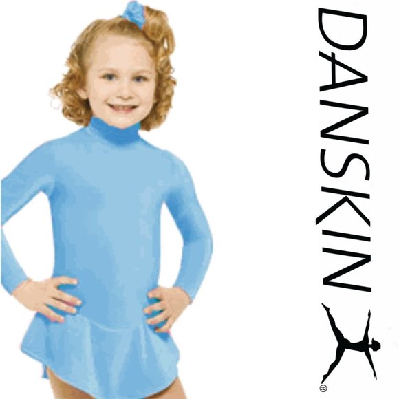 3/$20 Danskin Long Sleeve Turtleneck Leotard Dress - Picture 2 of 7
